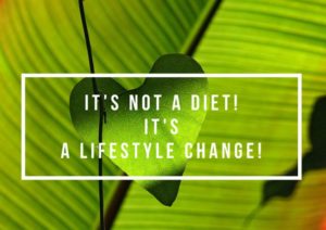 Lifestyle change to lose weight